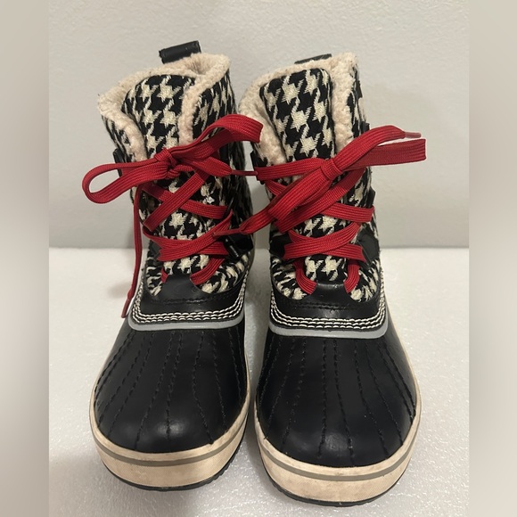Sorel Women’s Tivoli Houndstooth Tweed Waterproof Boots Size 6 - Picture 2 of 6